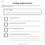 Writing Improvement Worksheet