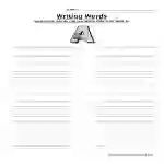 Writing Words Worksheets