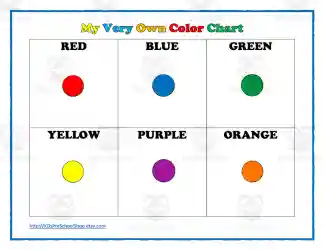 basic color chart printable
