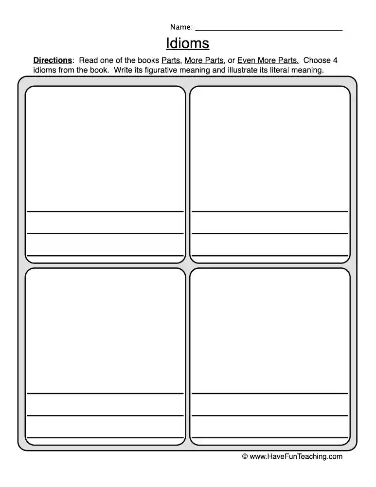 Describing a Favorite Book Worksheet - Have Fun Teaching