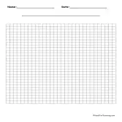 30 by 30 Blank Graph Paper by Teach Simple