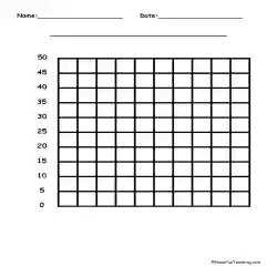 30 by 30 Blank Graph Paper by Teach Simple