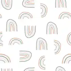 Boho Rainbow Digital Scrapbook Paper
