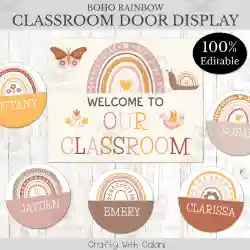 Spanish Class Editable Welcome Sign Instant Download Teacher