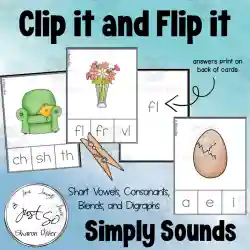 Clip It and Flip It - Simply Sounds by Teach Simple