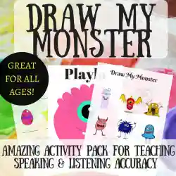 I can Draw Monster and Coloring Book for Kids: Easy & Fun Book for Kids Age 6  - 8 (Paperback)