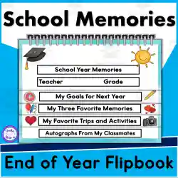 End of Year School Memories Flipbook by Teach Simple