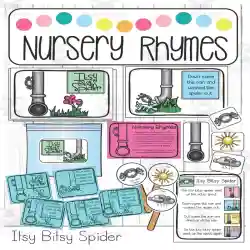 Nursery Rhyme Songs - The Itsy Bitsy Spider - Literacy Stations