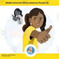 Middle School African American Boy With Backpack Clipart by Teach Simple