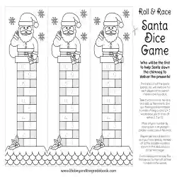 Halloween Roll and Cover Dice Game, Roll and Race