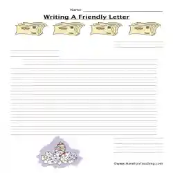 Friendly Letter Writing Template by Teach Simple