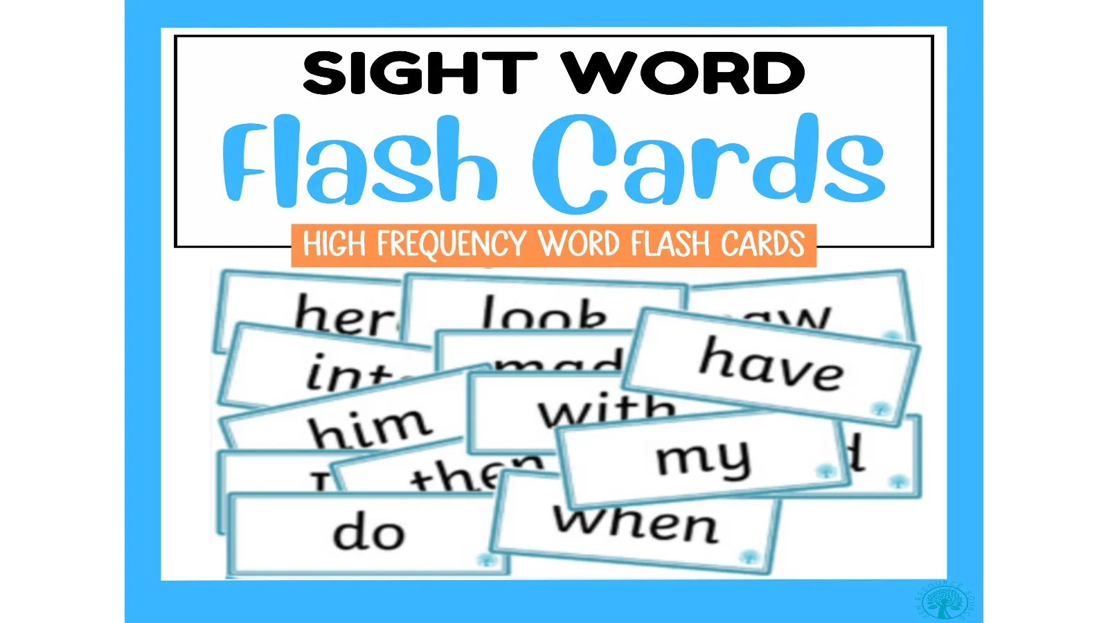 100 High Frequency Sight Word Flash Cards by Teach Simple