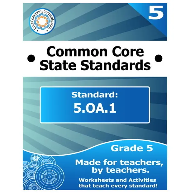 An educational teaching resource from Have Fun Teaching entitled 5.OA.1 Fifth Grade Common Core Lesson downloadable at Teach Simple.