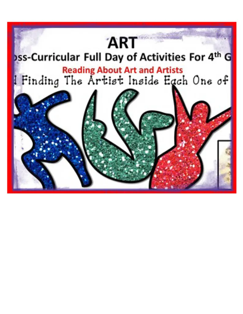 An educational teaching resource from Subplanners by Jean Snowden entitled Art: A Full Day of Activities About Art and Artists downloadable at Teach Simple.