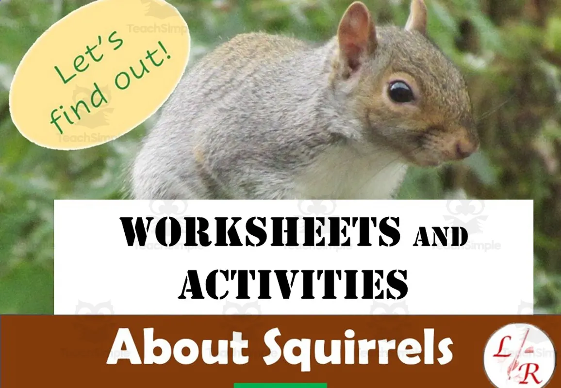 An educational teaching resource from Lilibette's Resources entitled Autumn Squirrel Worksheets downloadable at Teach Simple.