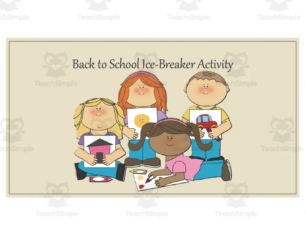 An educational teaching resource from Golden Promise entitled Back to School Icebreaker Activity downloadable at Teach Simple.