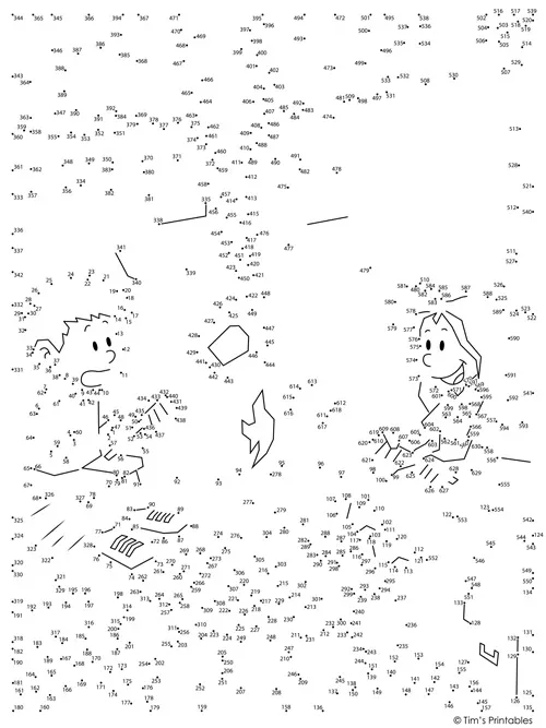 Camping Extreme DottoDot / Connect the Dots PDF by Teach Simple