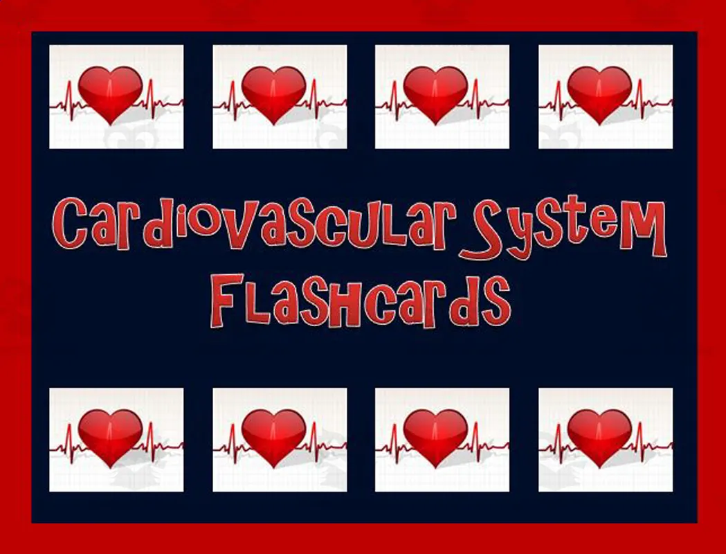 An educational teaching resource from The Teacher Team entitled Cardiovascular System Flashcards downloadable at Teach Simple.