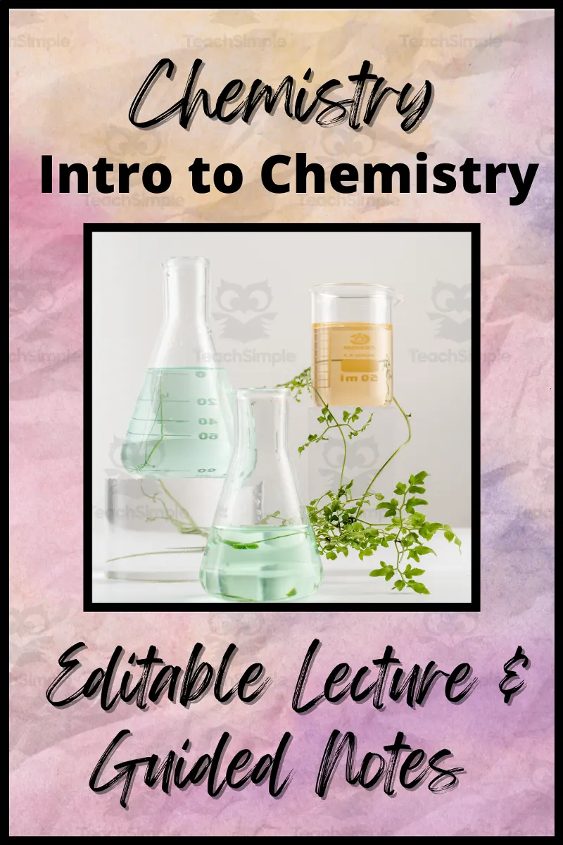 Chemistry Unit 1 Introduction to Chemistry PowerPoint and Lecture