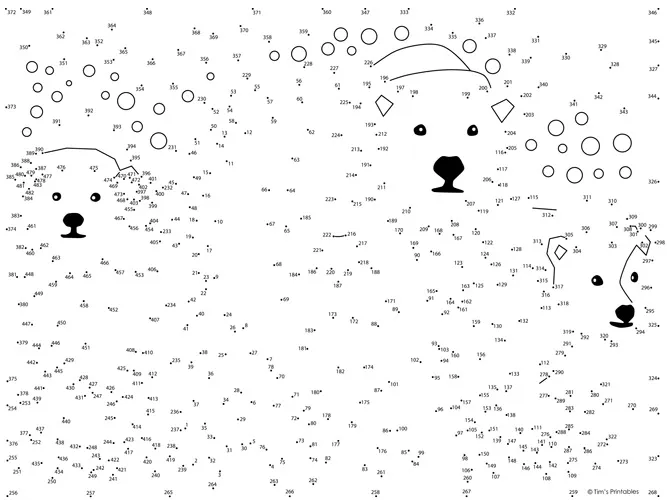 Christmas Polar Bear Dot-to-Dot / Connect the Dots PDF by Teach Simple