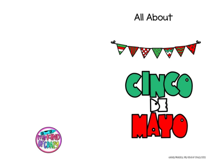 An educational teaching resource from My Kind of Crazy entitled Cinco de Mayo Adapted Book, Printable, Color and BW, Special Ed downloadable at Teach Simple.