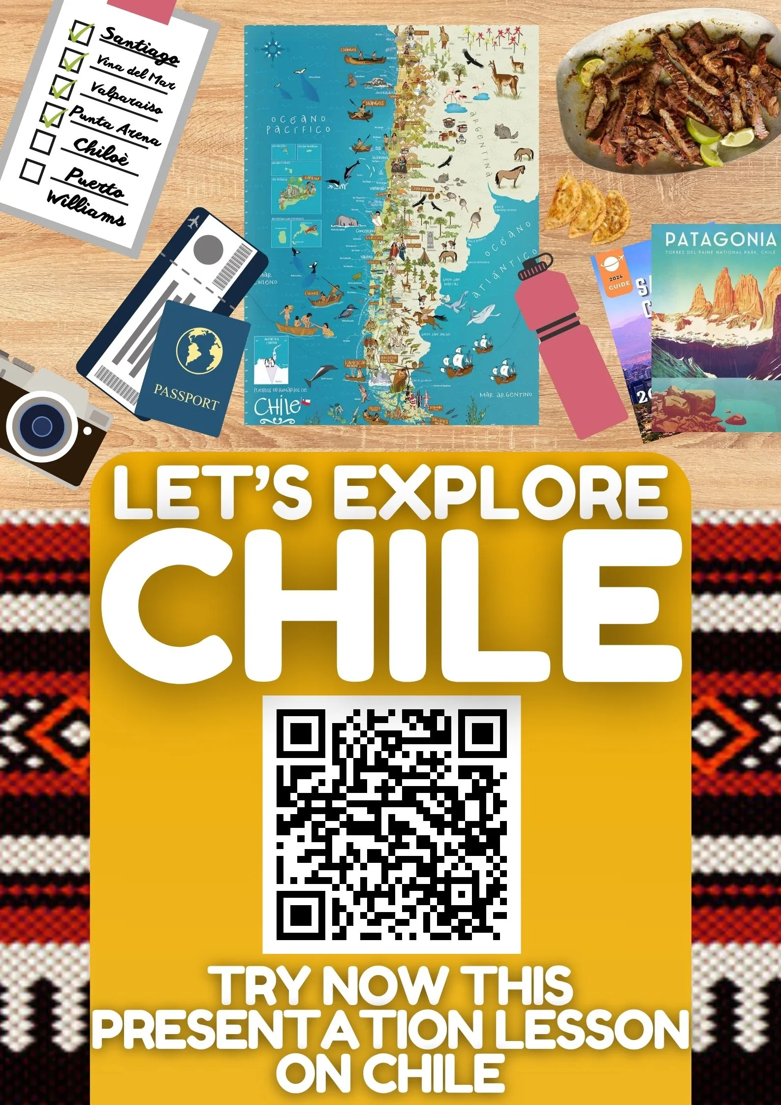 Country Study on Chile Presentation South America by Teach Simple