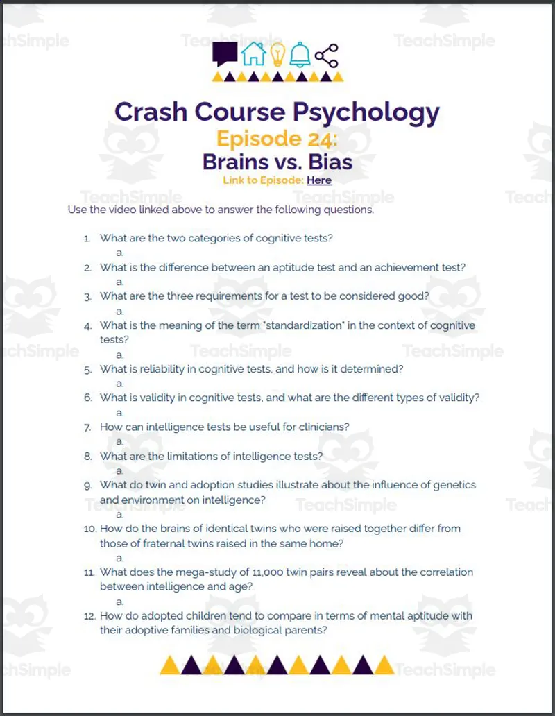 Crash Course Psychology 24 Brains vs. Bias by Teach Simple
