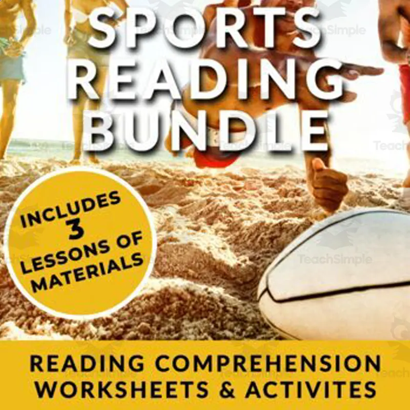 An educational teaching resource from The Laughing Linguist entitled Engaging Sports Reading Comprehension Worksheets: ESL & High School - Intermediate/Advanced Level downloadable at Teach Simple.