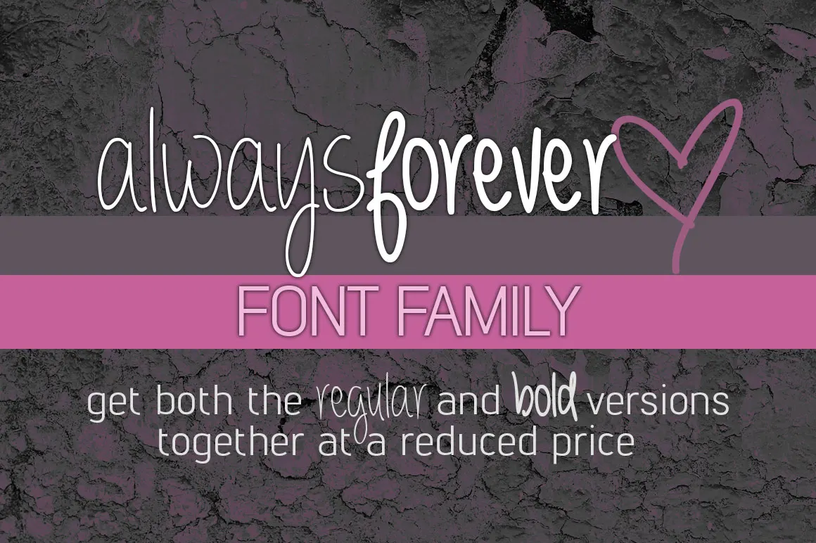 An educational teaching resource from Brittney Murphy Design entitled Font Family: Always Forever downloadable at Teach Simple.