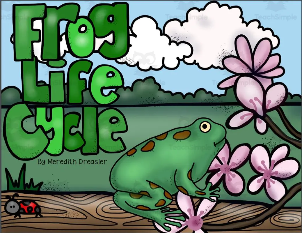 An educational teaching resource from Glitter and Grace entitled Frog Life Cycle downloadable at Teach Simple.