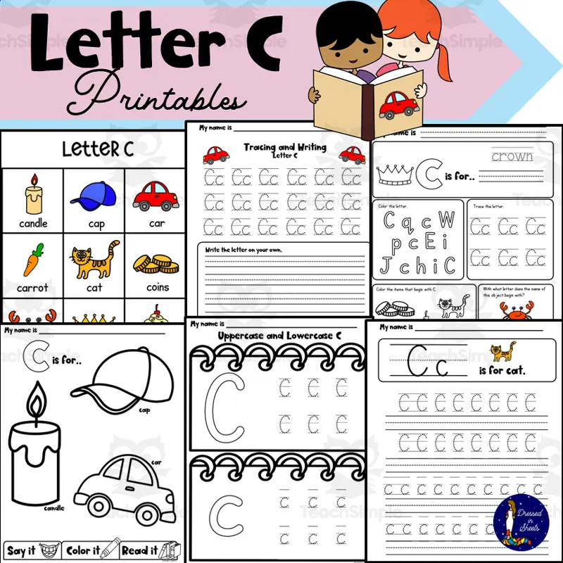 Letter C Printables by Teach Simple