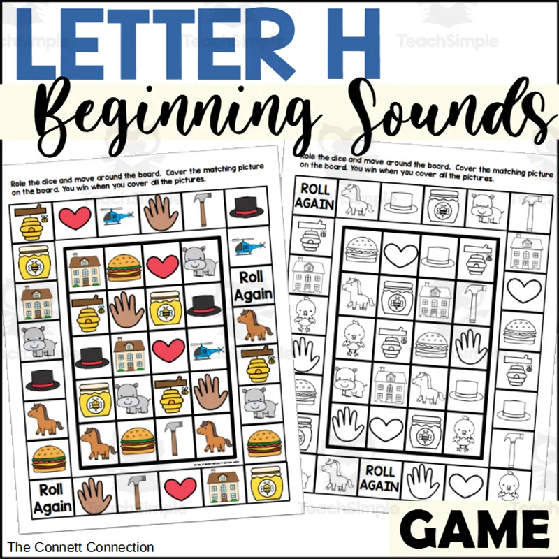 Letter H Games by Teach Simple