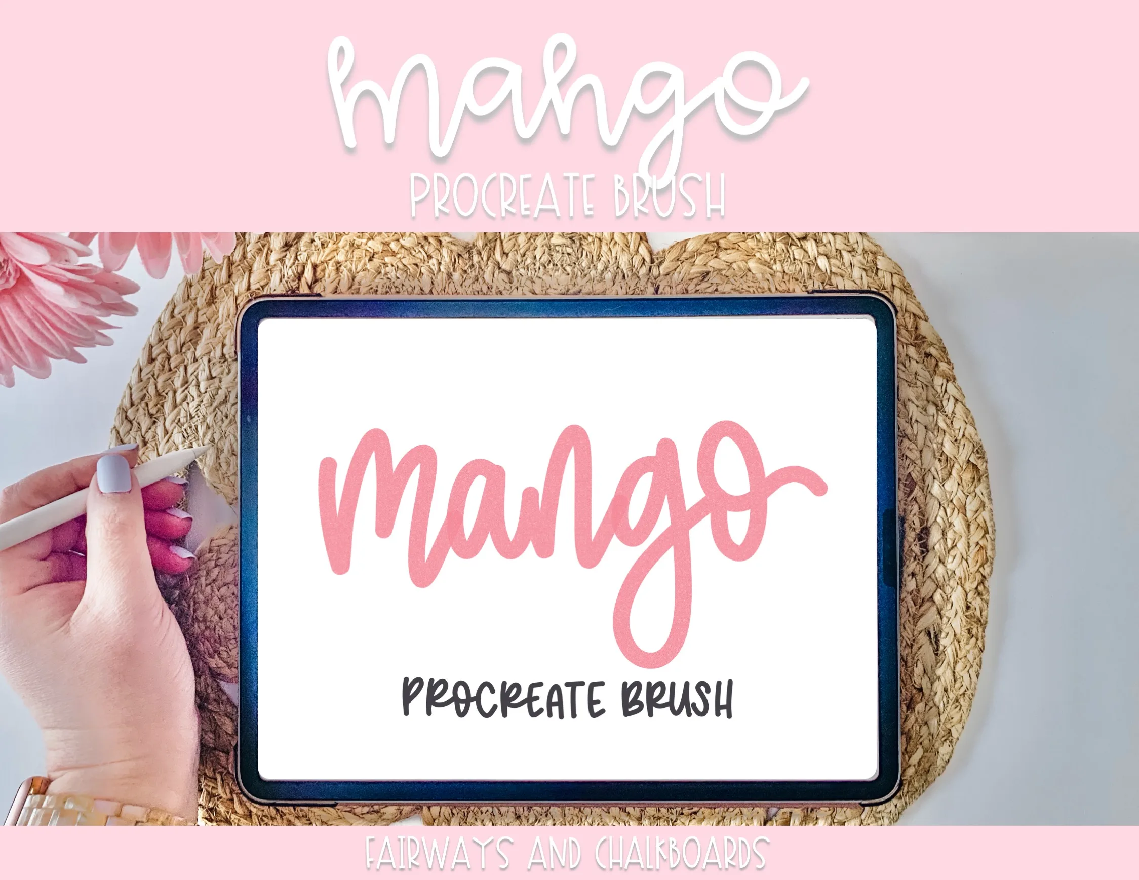 An educational teaching resource from Fairways and Chalkboards entitled Mango Procreate Brush downloadable at Teach Simple.