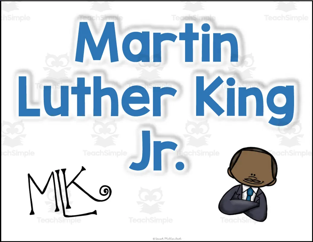 An educational teaching resource from Sarah Miller Tech entitled Martin Luther King Jr. Timeline Cut and Paste downloadable at Teach Simple.