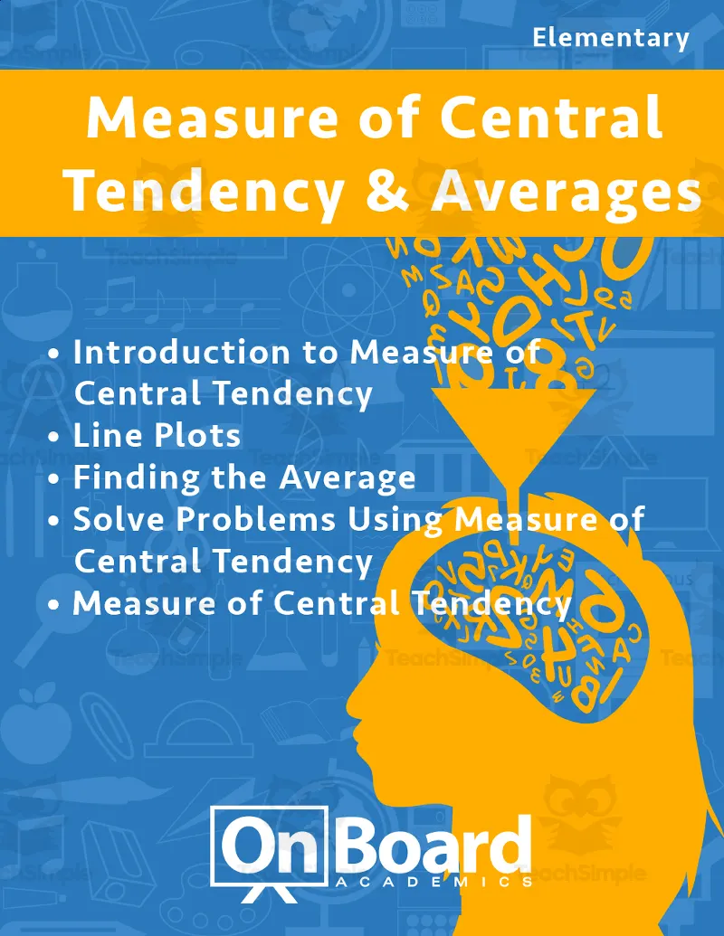 Measure of Central Tendency and Averages | Academic Workbook by Teach ...