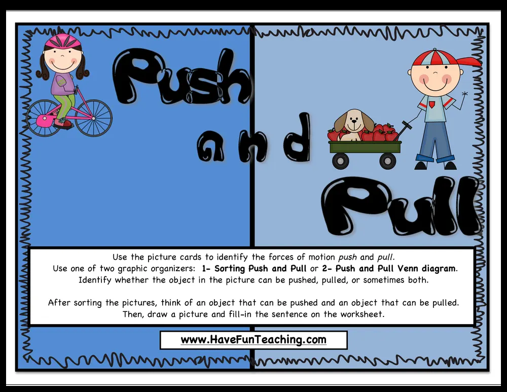 An educational teaching resource from Have Fun Teaching entitled Motion Activity downloadable at Teach Simple.