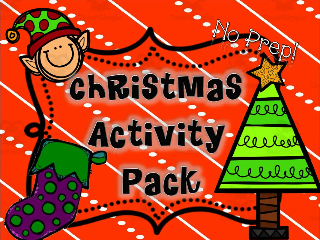 No Prep Christmas Activity Pack by Teach Simple