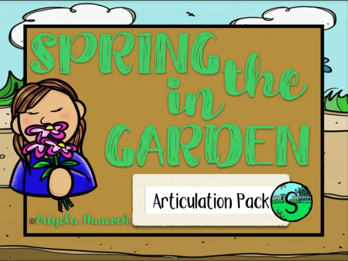 An educational teaching resource from Intrepid Speech Therapy Materials entitled NO PRINT Spring Garden Articulation - S Edition for Distance Learning downloadable at Teach Simple.