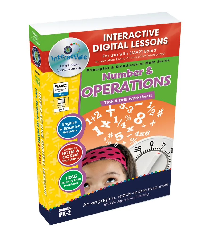 An educational teaching resource from Classroom Complete Press entitled Number & Operations - Digital Lesson Plan Gr. PK-2 | PC Software downloadable at Teach Simple.