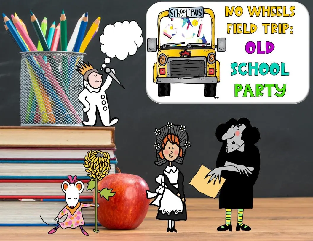 An educational teaching resource from I Heart STEAM entitled Old School Party: Classic Books Virtual Field Trip downloadable at Teach Simple.