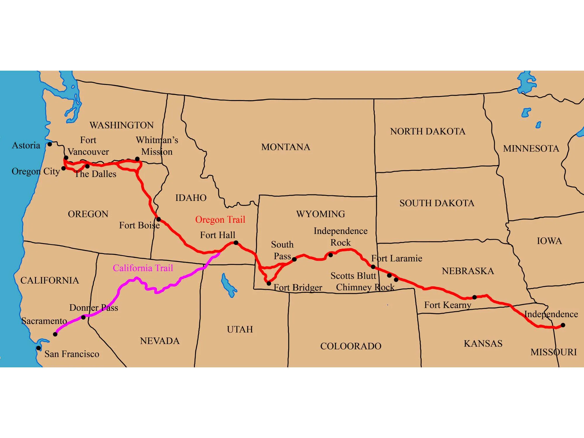 Oregon Trail Map By Teach Simple oregon-trail-map-by-teach-simple