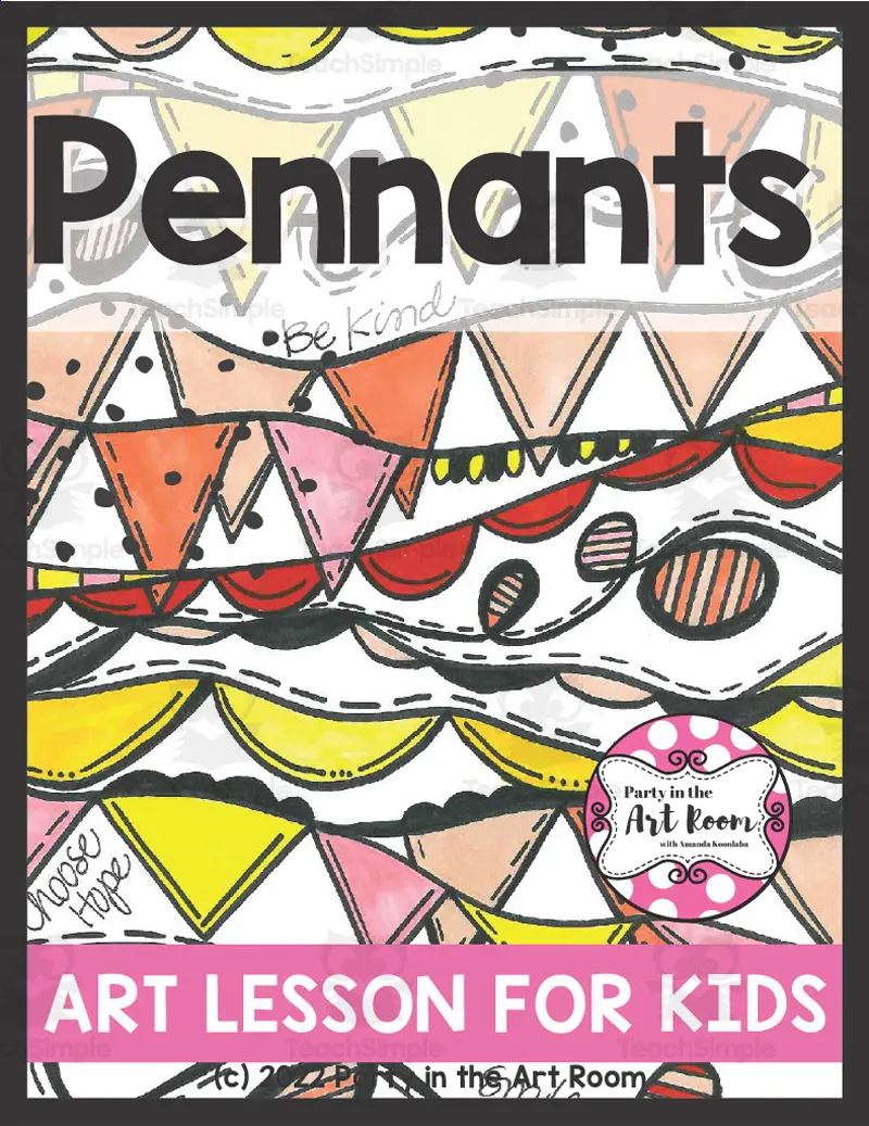 Pennants Art Lesson for Kids by Teach Simple