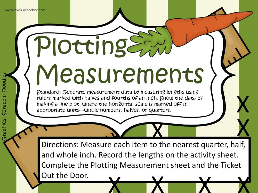 An educational teaching resource from Have Fun Teaching entitled Plotting Measurements Activity downloadable at Teach Simple.