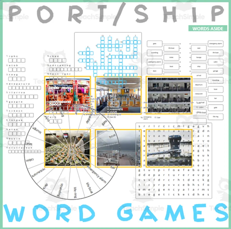 PORT / SHIP: Word Games with Puzzles Crossword Wordsearch Anagram by PORT / SHIP: Word Games with Puzzles Crossword Wordsearch Anagram by