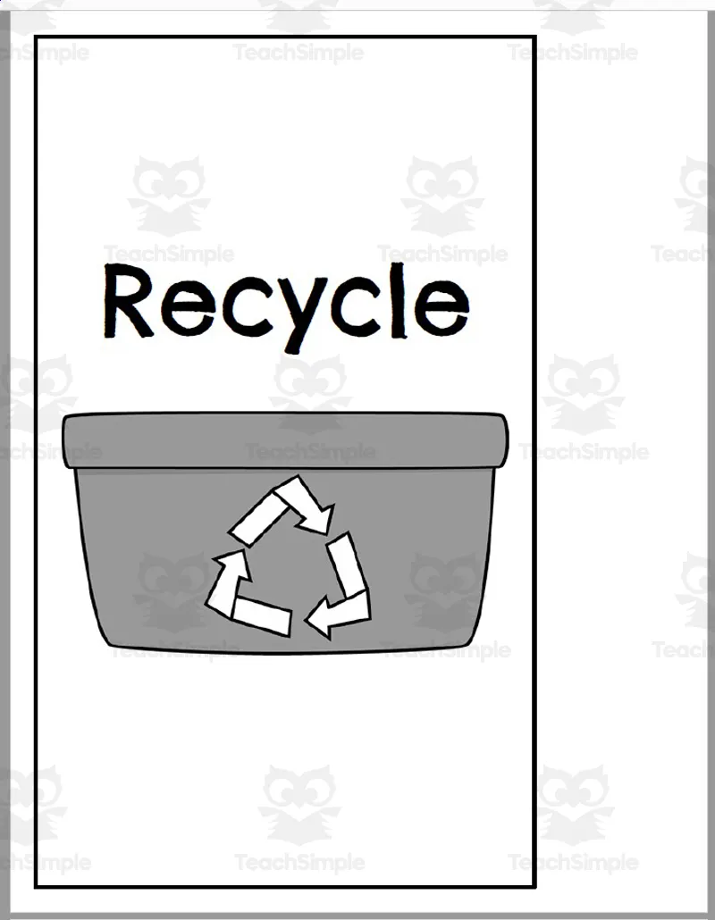 Reduce Reuse Recycle by Teach Simple