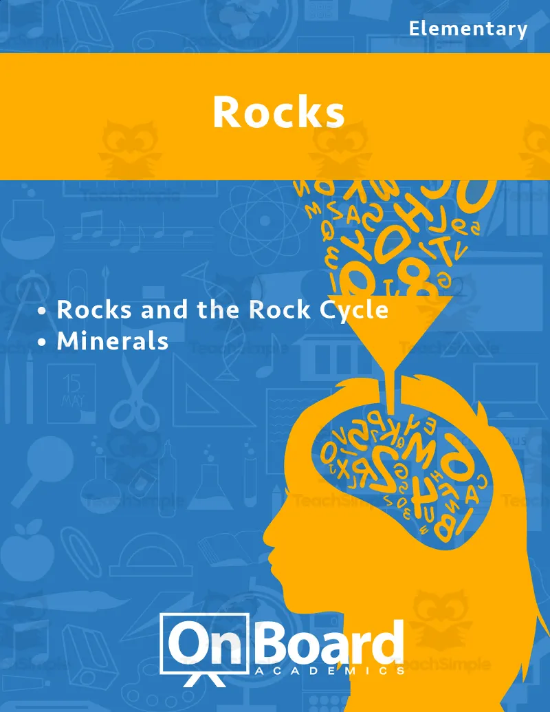 An educational teaching resource from Classroom Complete Press entitled Rocks | Academic Workbook downloadable at Teach Simple.