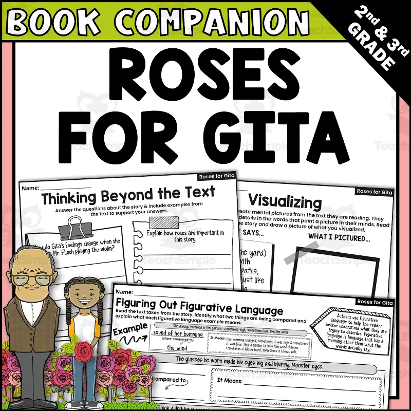 Roses for Gita Read Aloud Book Companion Activities for IRA by Teach Simple