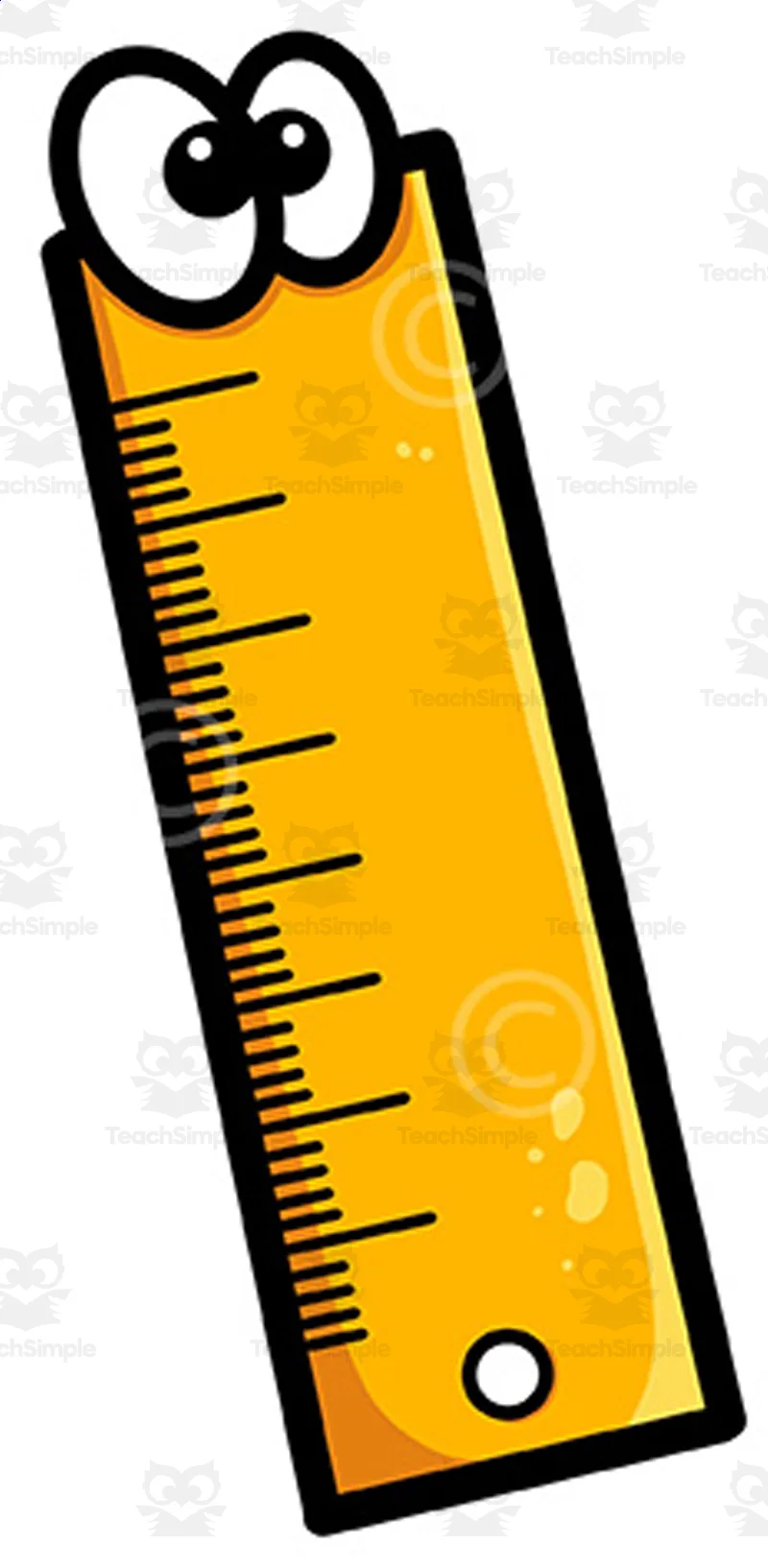 Ruler cartoon clipart Back to school graphics by Teach Simple