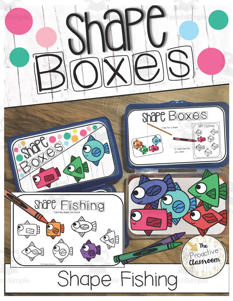 Shape Intervention Bins: Shape Fishing by Teach Simple