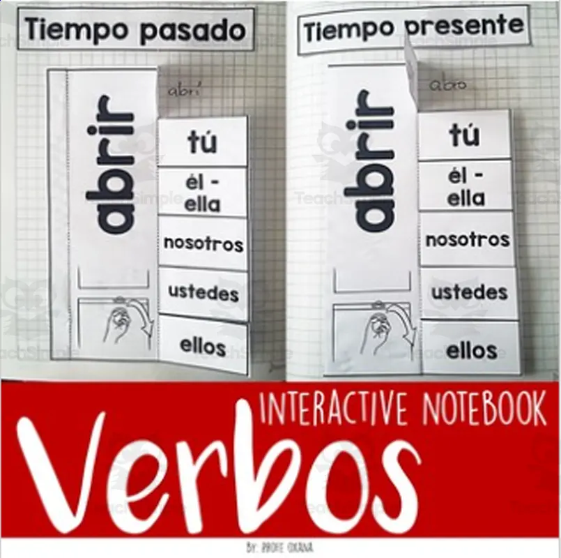 An educational teaching resource from Teacher's Clipart entitled Spanish Interactive Notebook downloadable at Teach Simple.